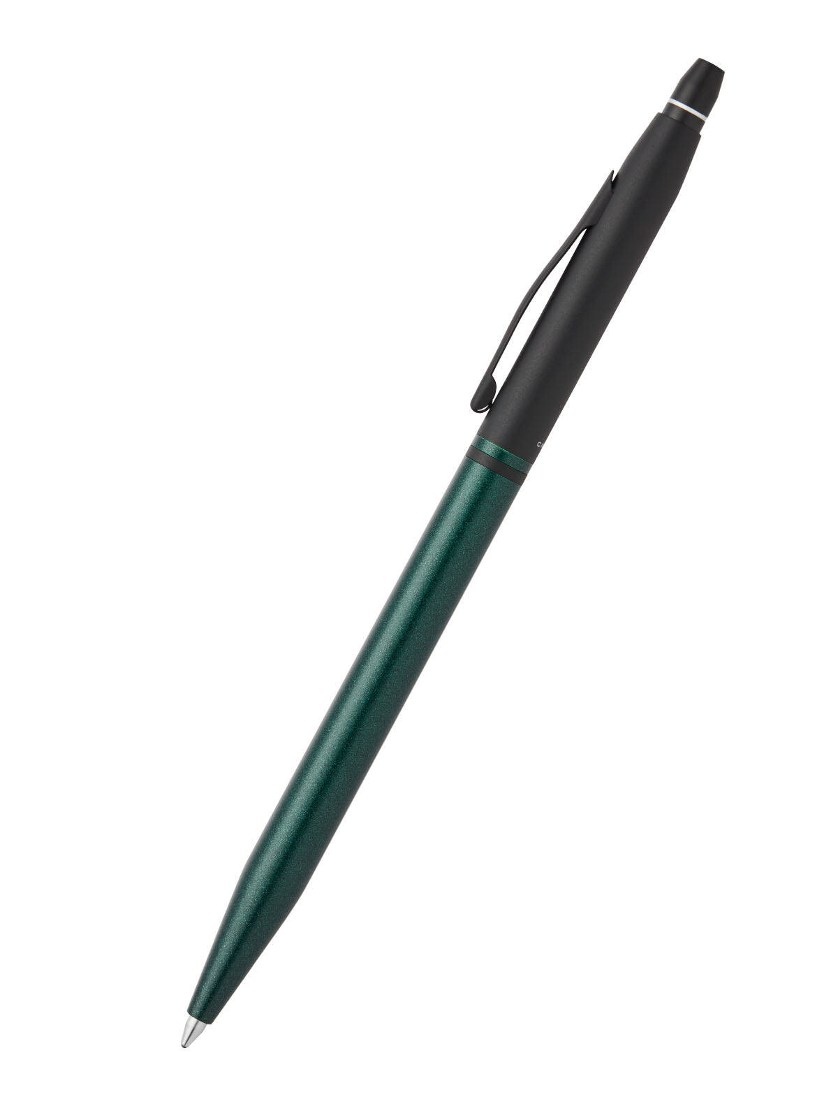Click Tuxedo Satin Metallic Green Ballpoint Pen Side