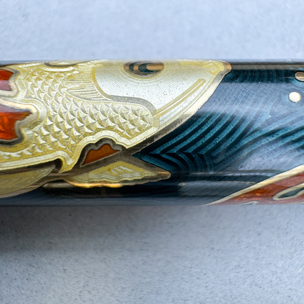 David Oscarson Koi Fountain Pen - Teal (Limited Edition #05/08)
