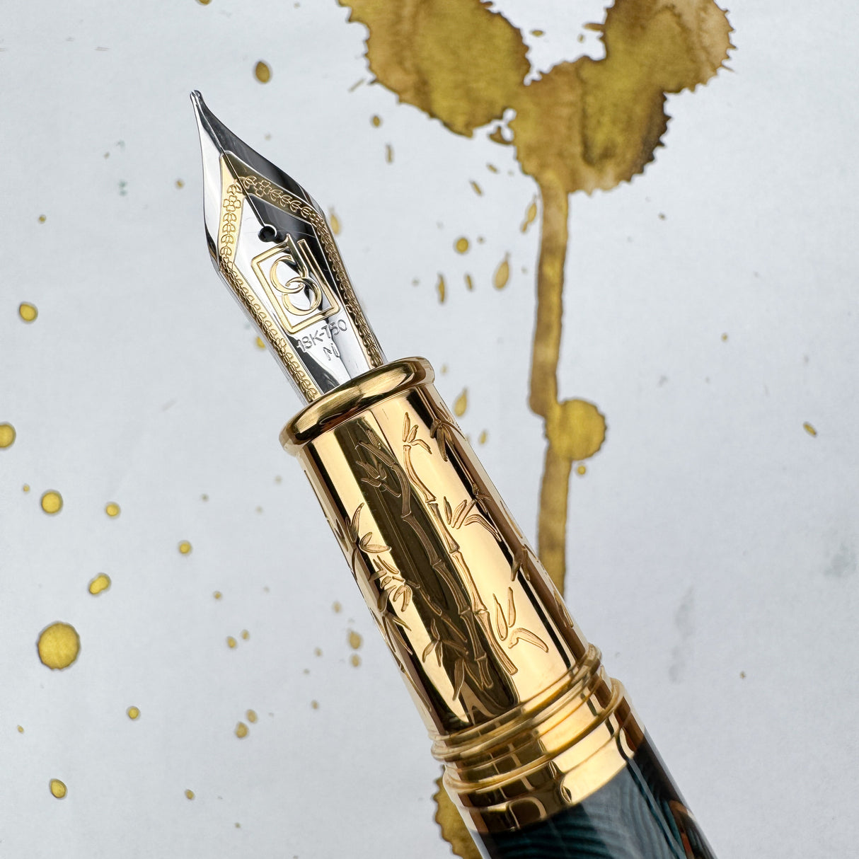 David Oscarson Koi Fountain Pen - Teal (Limited Edition #05/08)