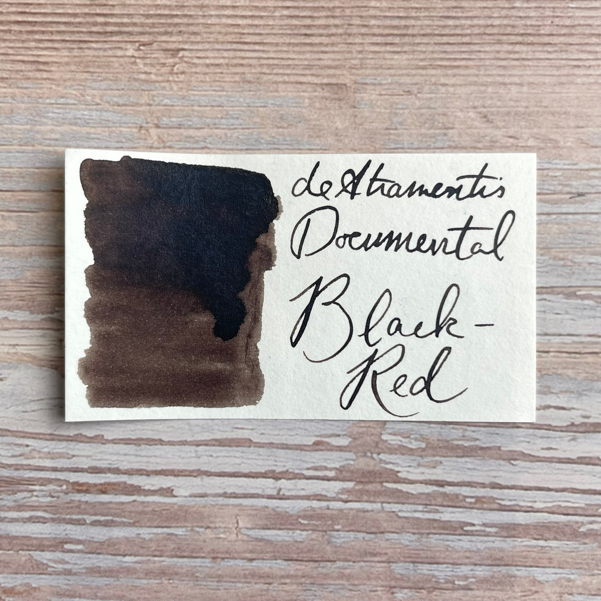 De Atramentis Document Ink Black Red - 45ml Bottled ink