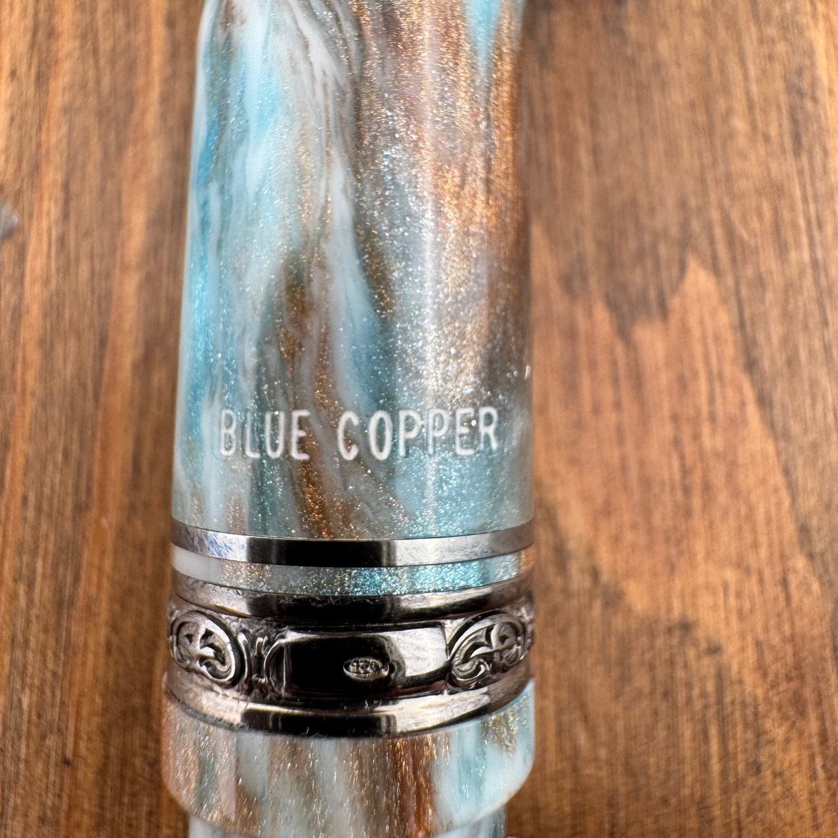 Delta DV Original Midsize Fountain Pen - Blue Copper (Atlas Exclusive)(Doorbuster)