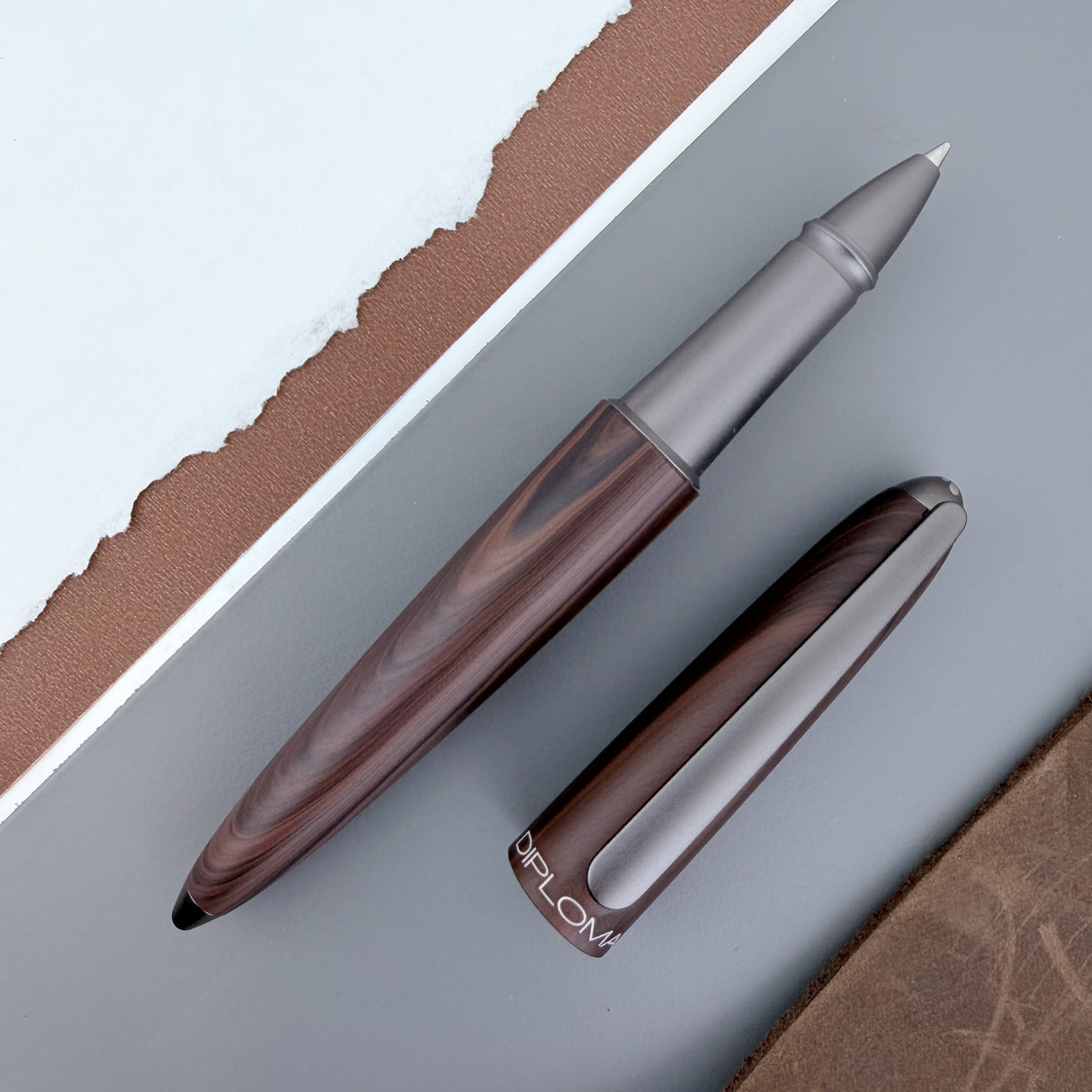 Diplomat Aero Rollerball Pen - Black Forest