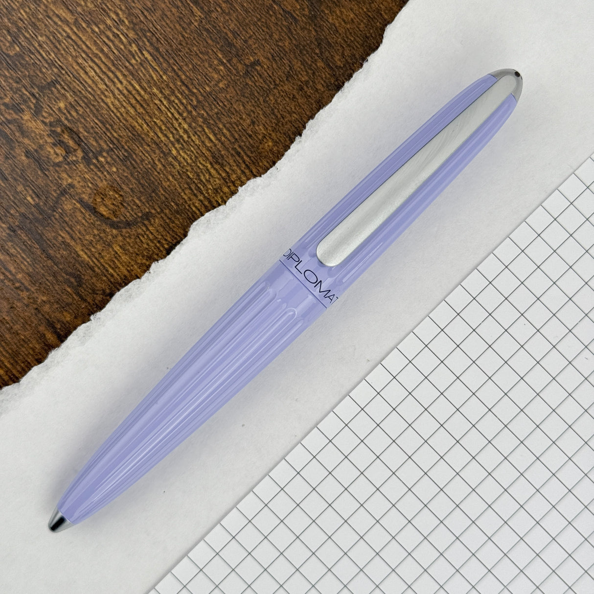 Diplomat Aero Rollerball Pen - Periwinkle (Atlas Exclusive)