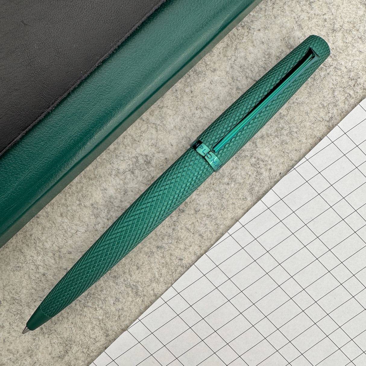 Diplomat Viper Ballpoint Pen - Green