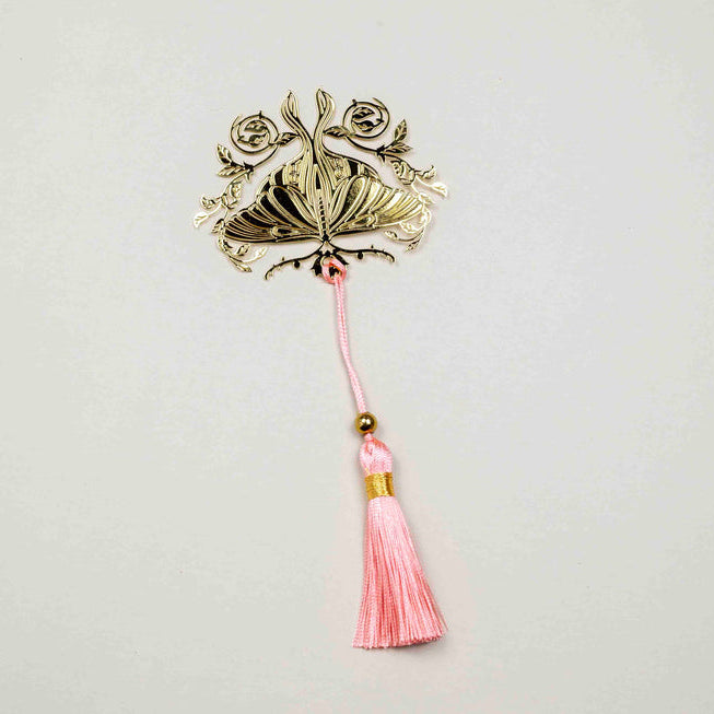 CoraCreaCrafts Golden Moth Bookmark