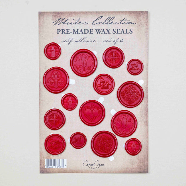 CoraCreaCrafts Writer's Collection - Premade Wax Seals