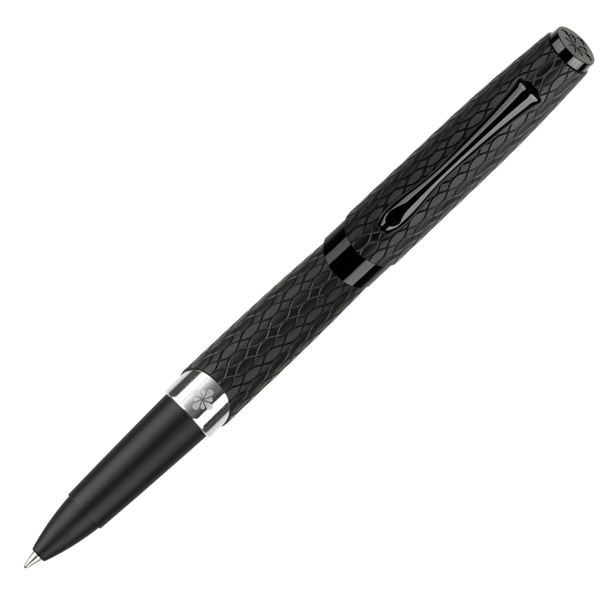 Diplomat Cobra Rollerball Pen - Black Guilloche
