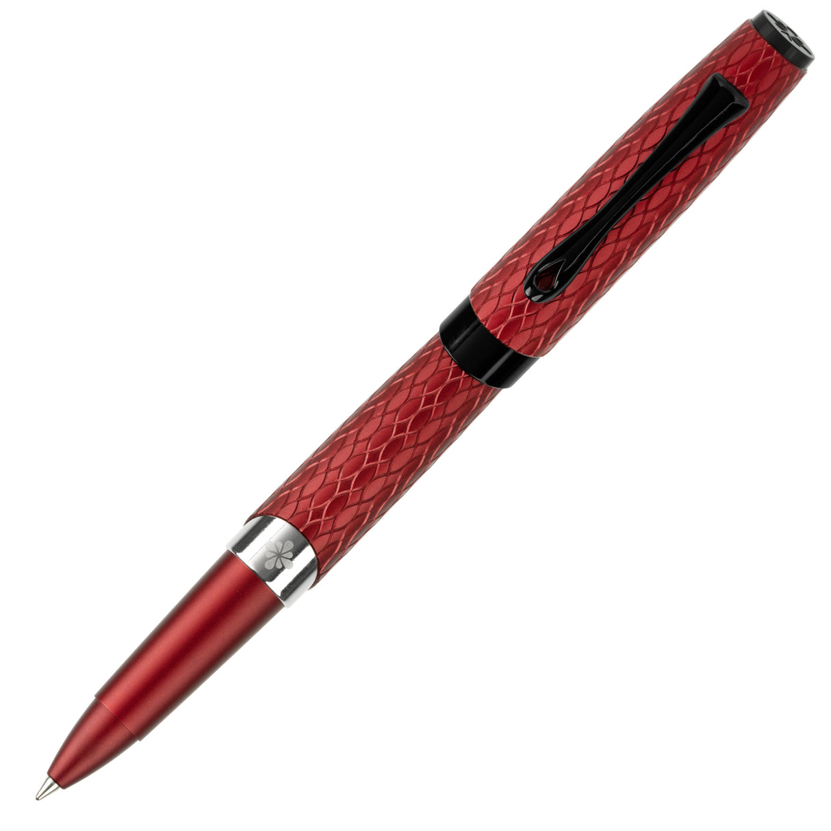 Diplomat Cobra Rollerball Pen - Burgundy Guilloche