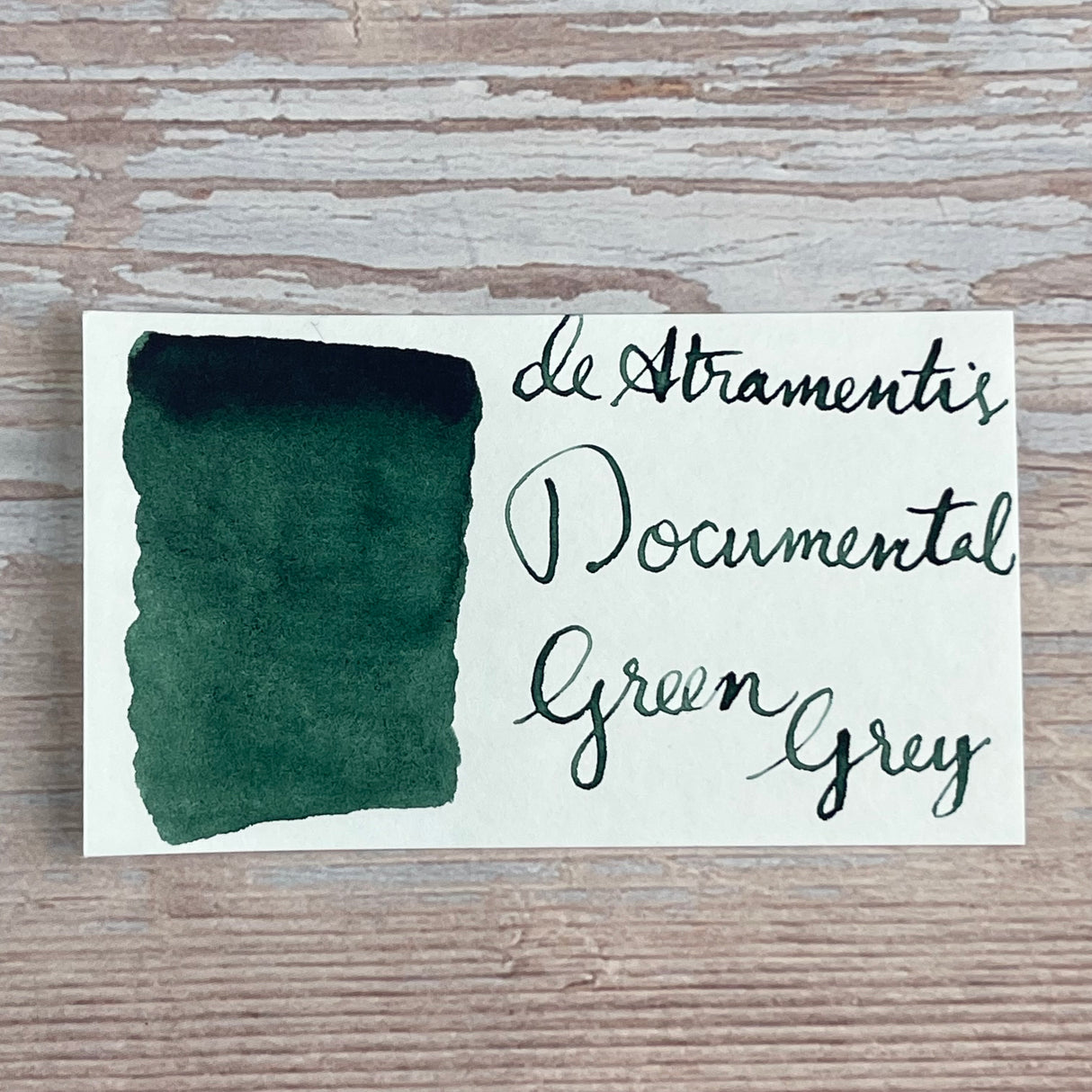 De Atramentis Document Ink Green Grey - 45ml Bottled ink
