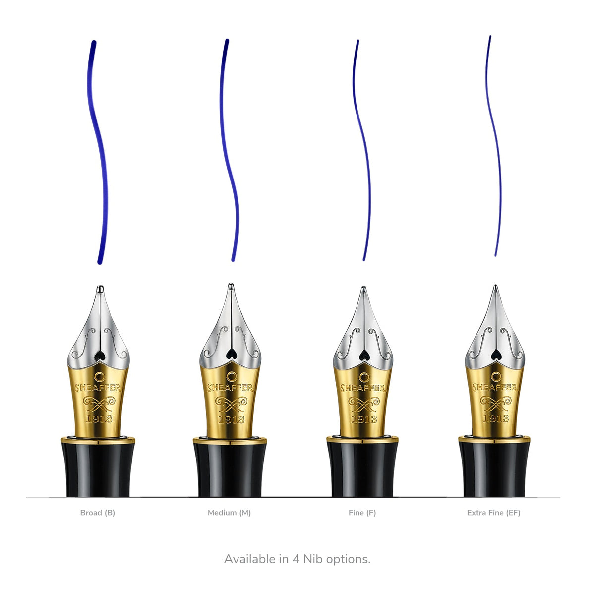 Sheaffer Balance III Fountain Pen - Black w/ Gold Trim