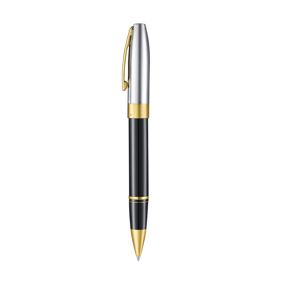 Sheaffer Legacy Rollerball Pen - Chrome Cap and 14kt Gold PVD