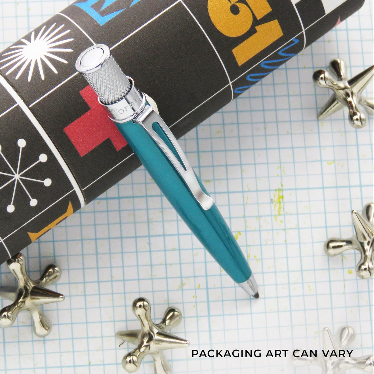 Retro 51 Tornado Elite Ballpoint Pen - Turquoise