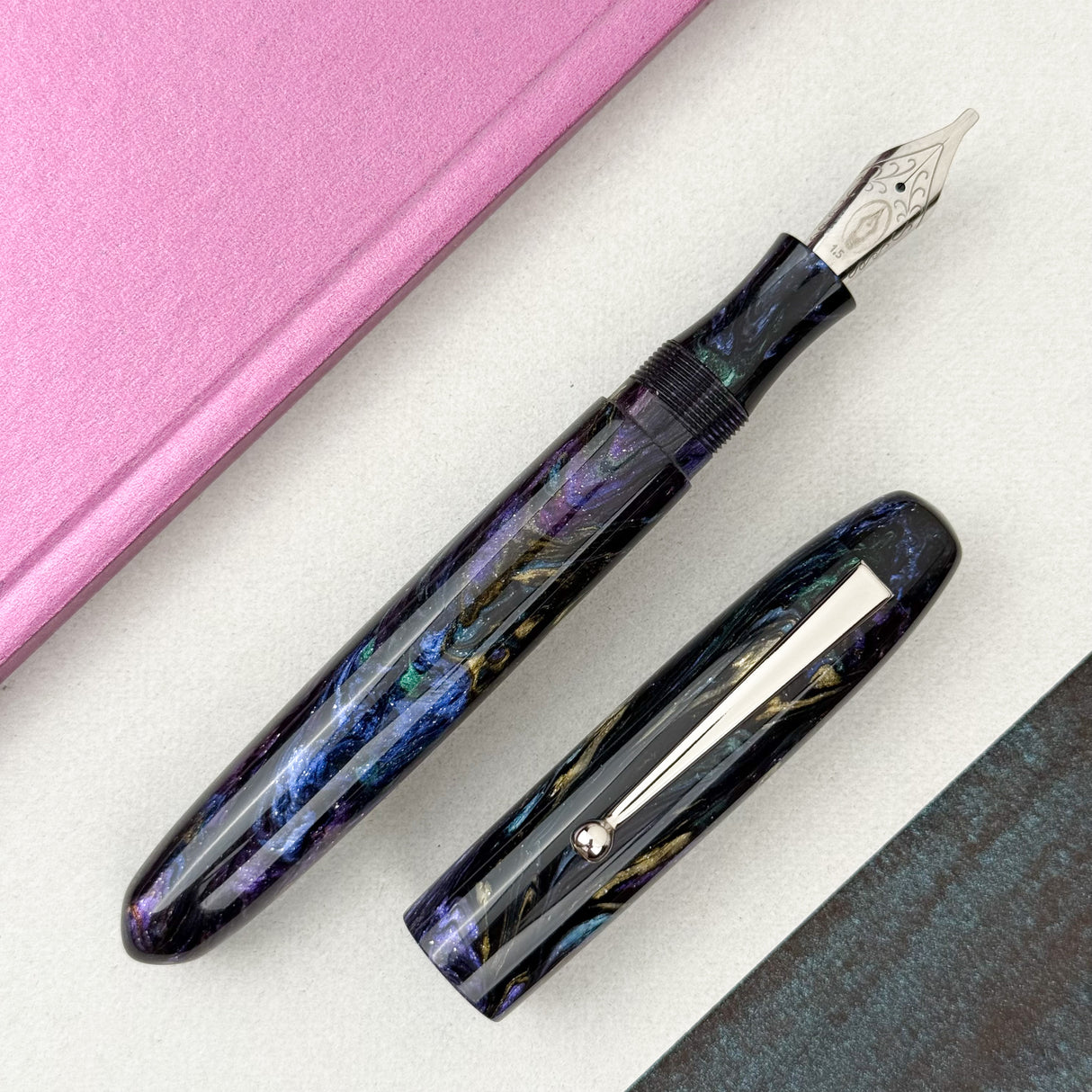 Edison Collier Fountain Pen - Nebula Drift (Atlas Exclusive) (Limited Edition)