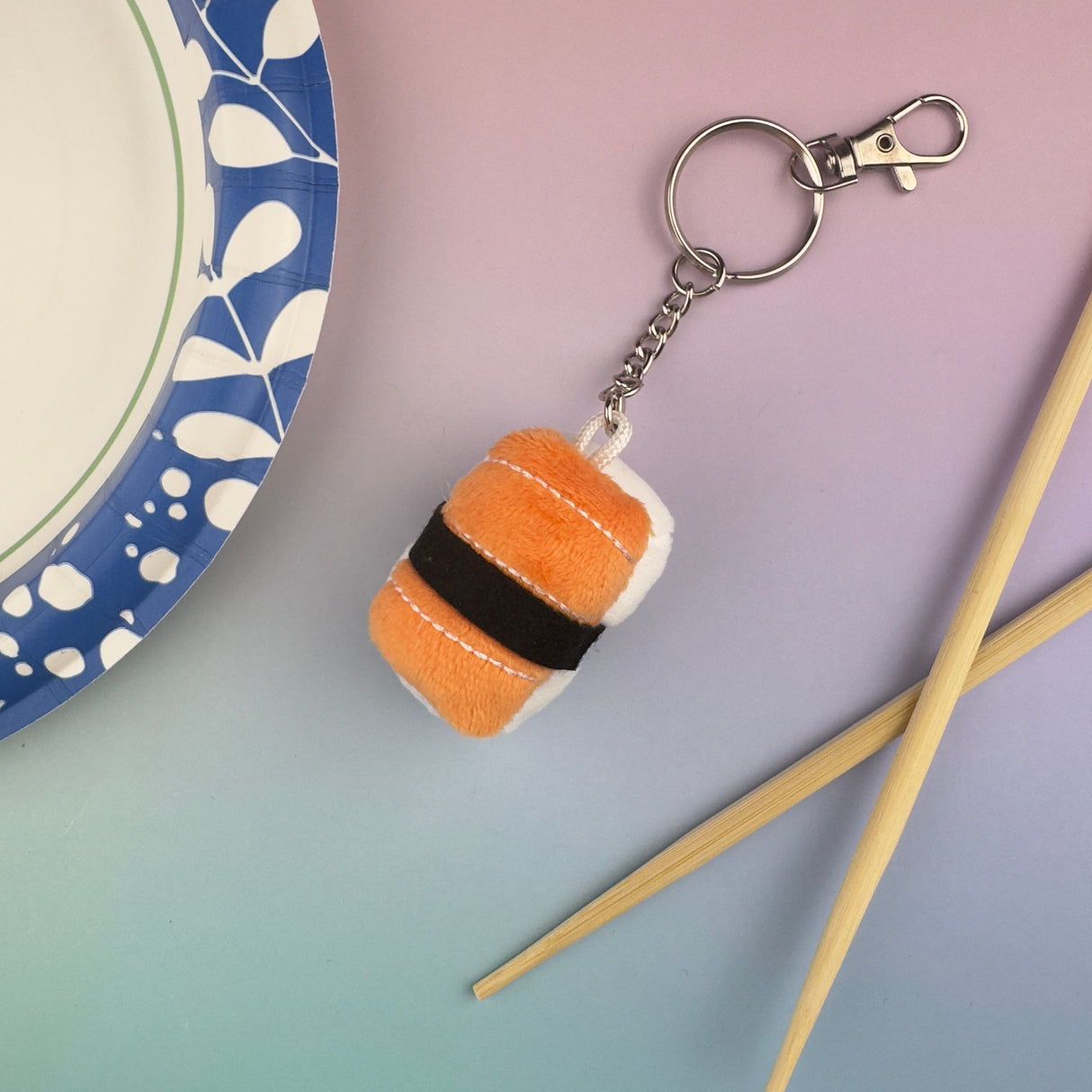 Emii Creations Tiny Nigiri Sushi Keychain - Shrimp Tuna Salmon Egg