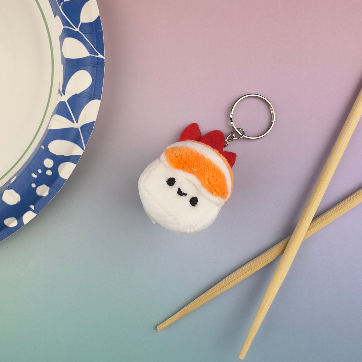 Emii Creations Tiny Nigiri Sushi Keychain - Shrimp Tuna Salmon Egg