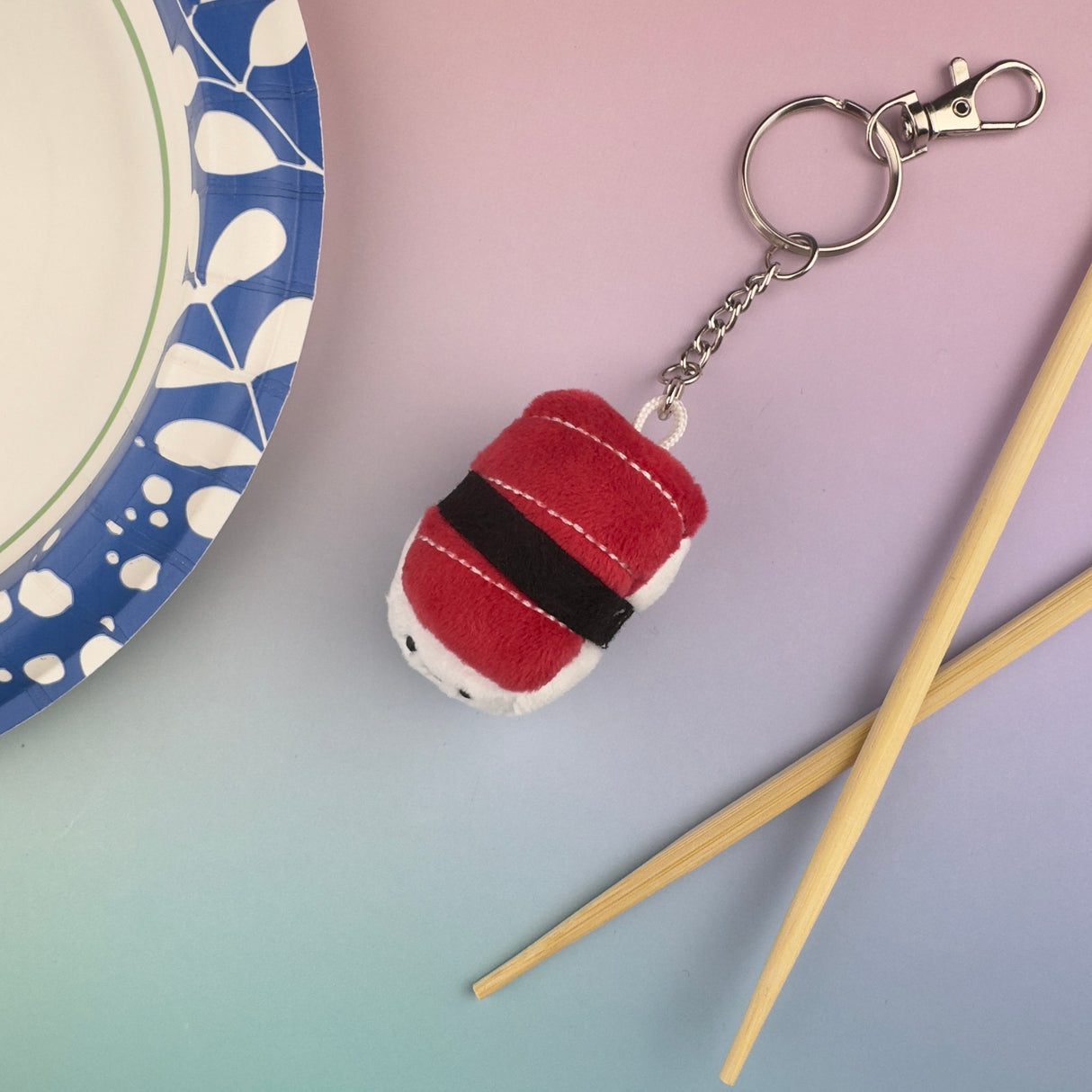 Emii Creations Tiny Nigiri Sushi Keychain - Shrimp Tuna Salmon Egg