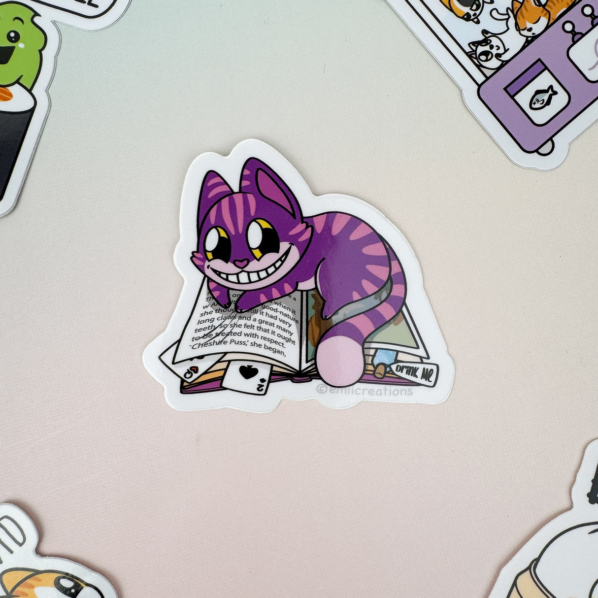 Emii Creations Cheshire Cat Sticker