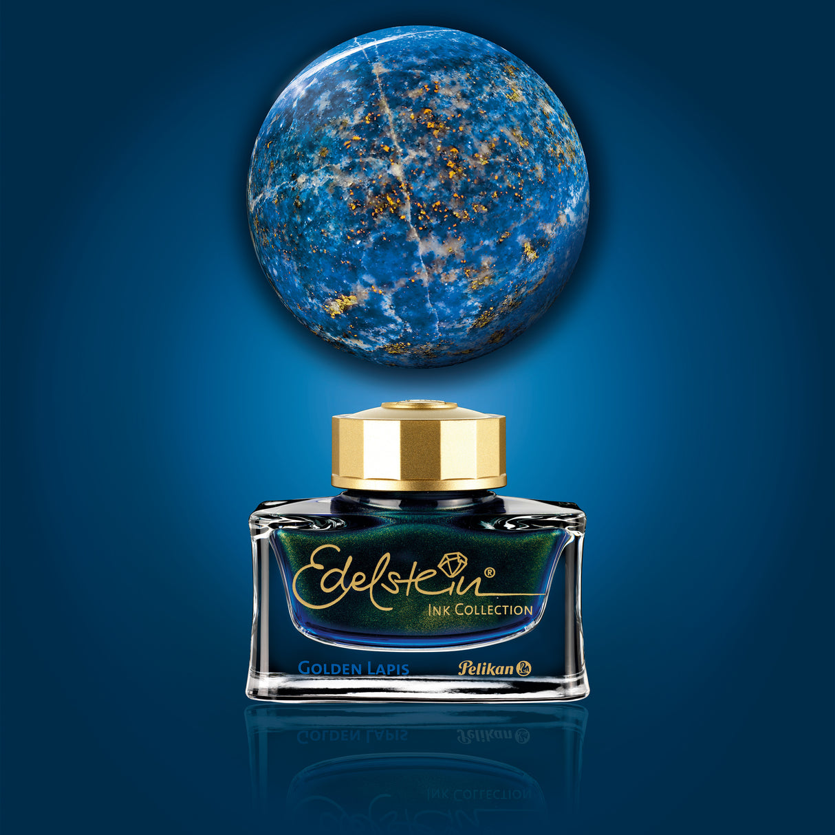 Pelikan Edelstein Golden Lapis - 50ml Bottled Ink (Special Edition)(Doorbuster)