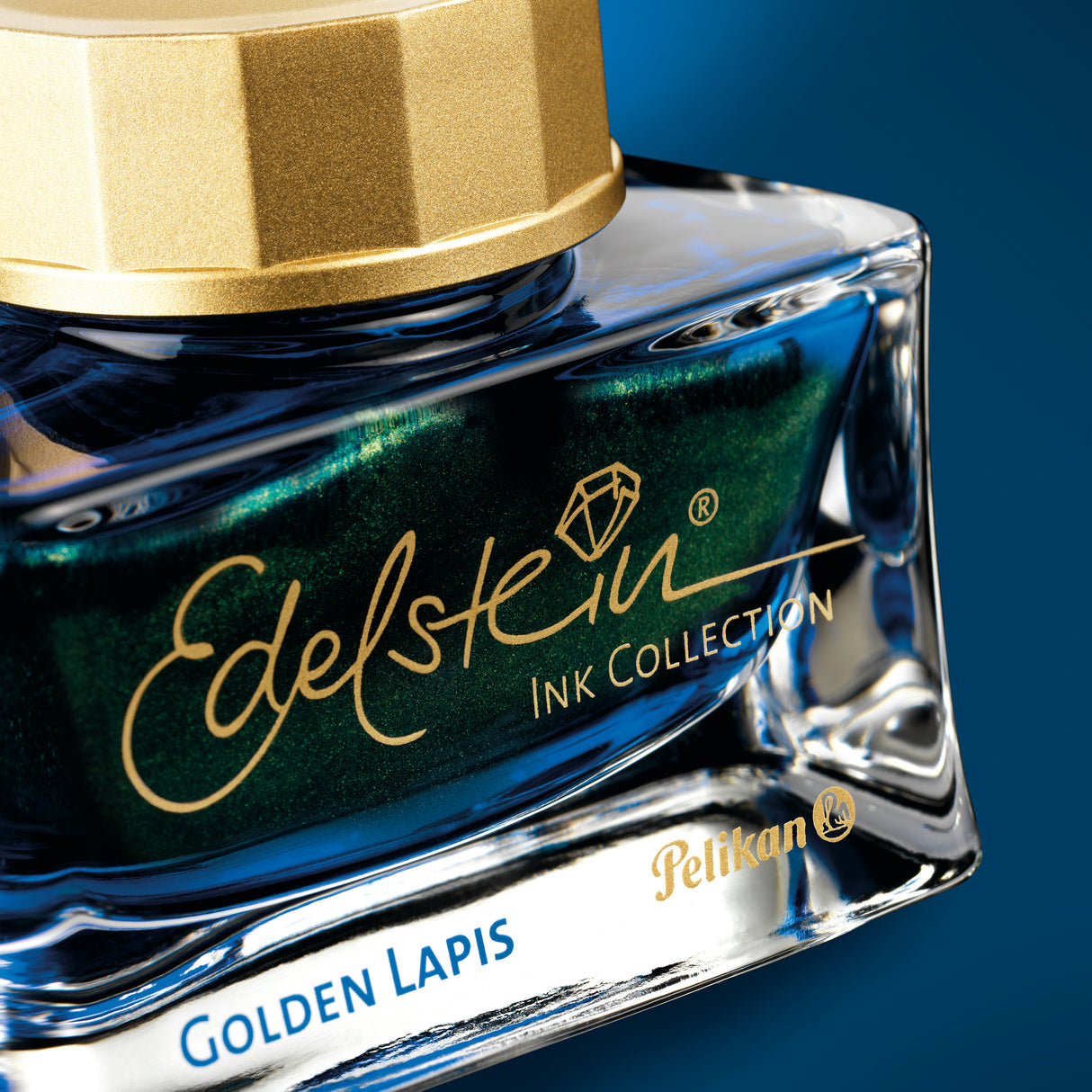 Pelikan Edelstein Golden Lapis - 50ml Bottled Ink (Special Edition)(Doorbuster)