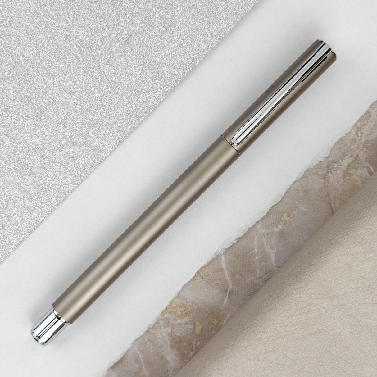 Faber-Castell Neo Slim Fountain Pen - Matte Stainless Steel