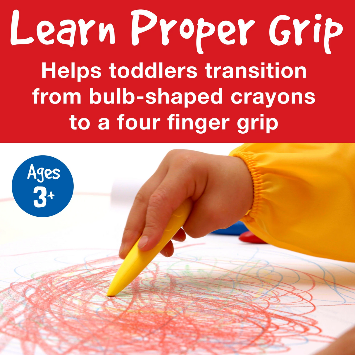 Faber-Castell Little Creatives 6 Easy Grip Finger Crayons