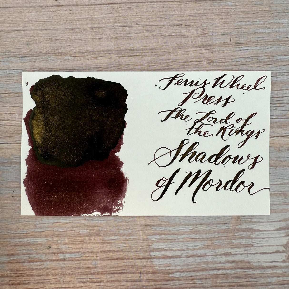 Ferris Wheel Press x Lord of The Rings - Shadows of Mordor Bottled Ink (Special Edition)
