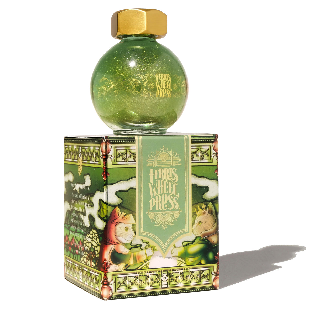 Ferris Wheel Press Book of Knights Panes of Peridot 20ml Bottled Ink