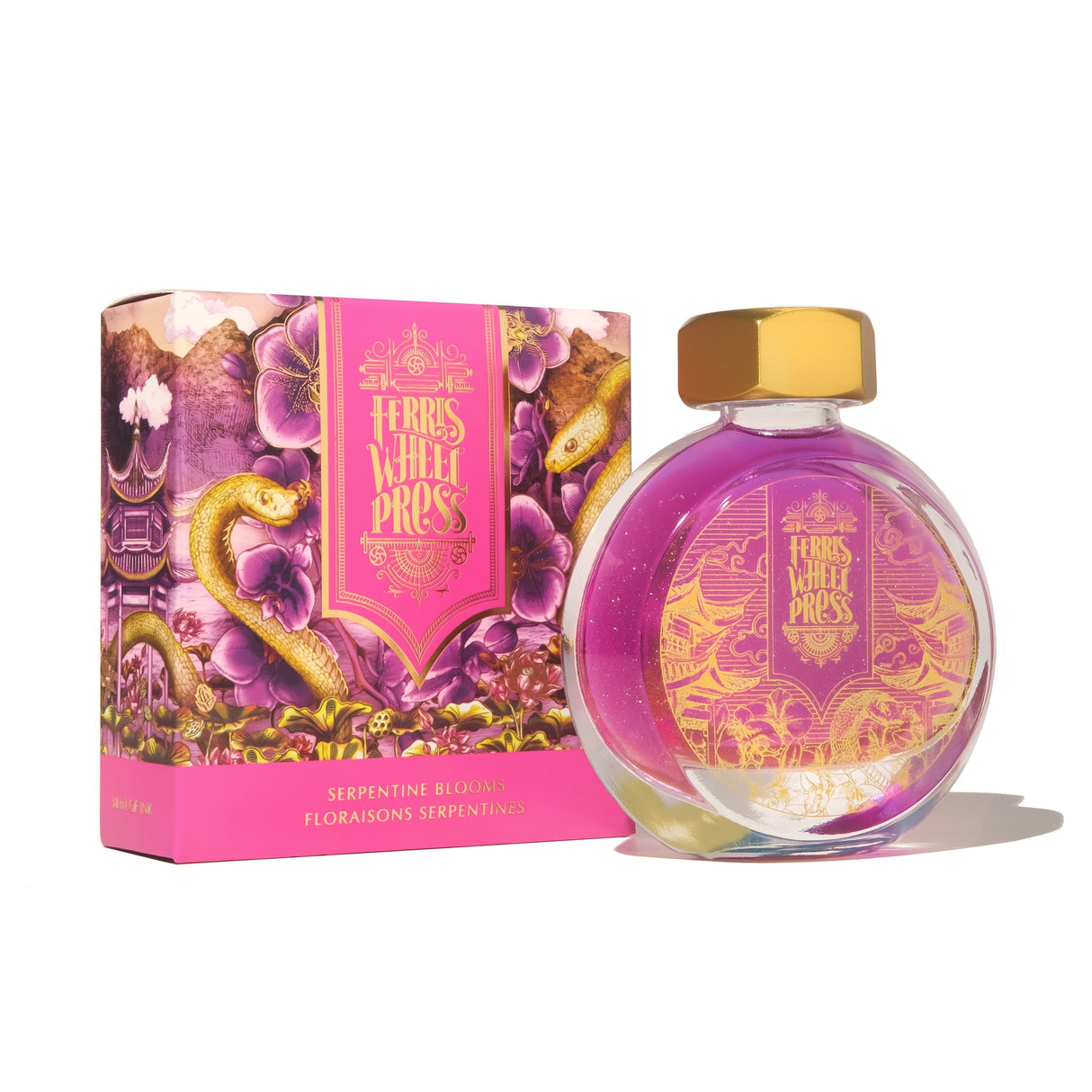 Ferris Wheel Press Year of the Snake - Serpentine Blooms - 38ml Bottled Ink (Doorbuster)