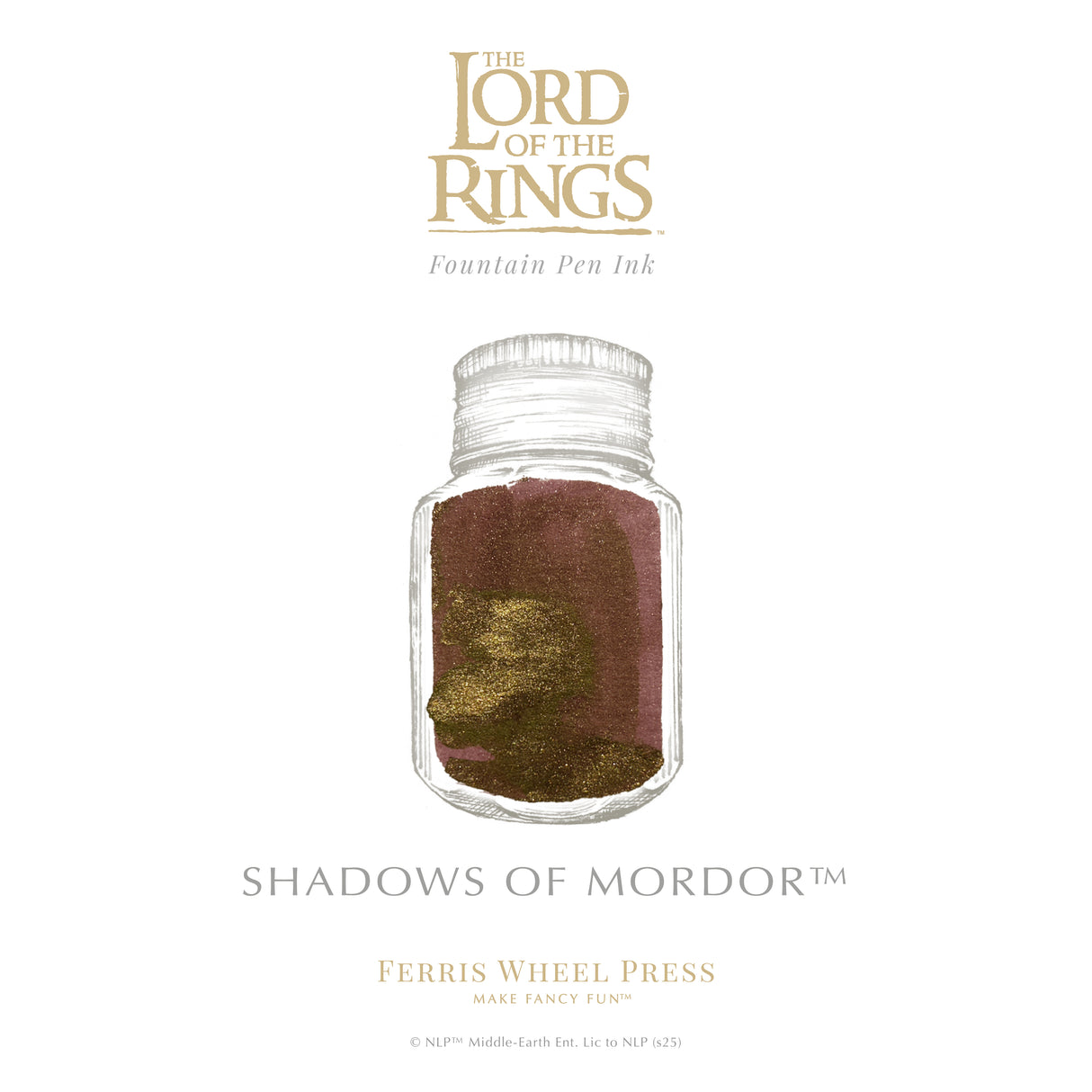 Ferris Wheel Press x Lord of The Rings - Shadows of Mordor Bottled Ink (Special Edition)