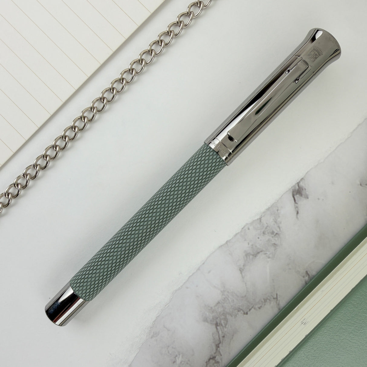 Graf von Faber-Castell Guilloche Rollerball Pen - Sage