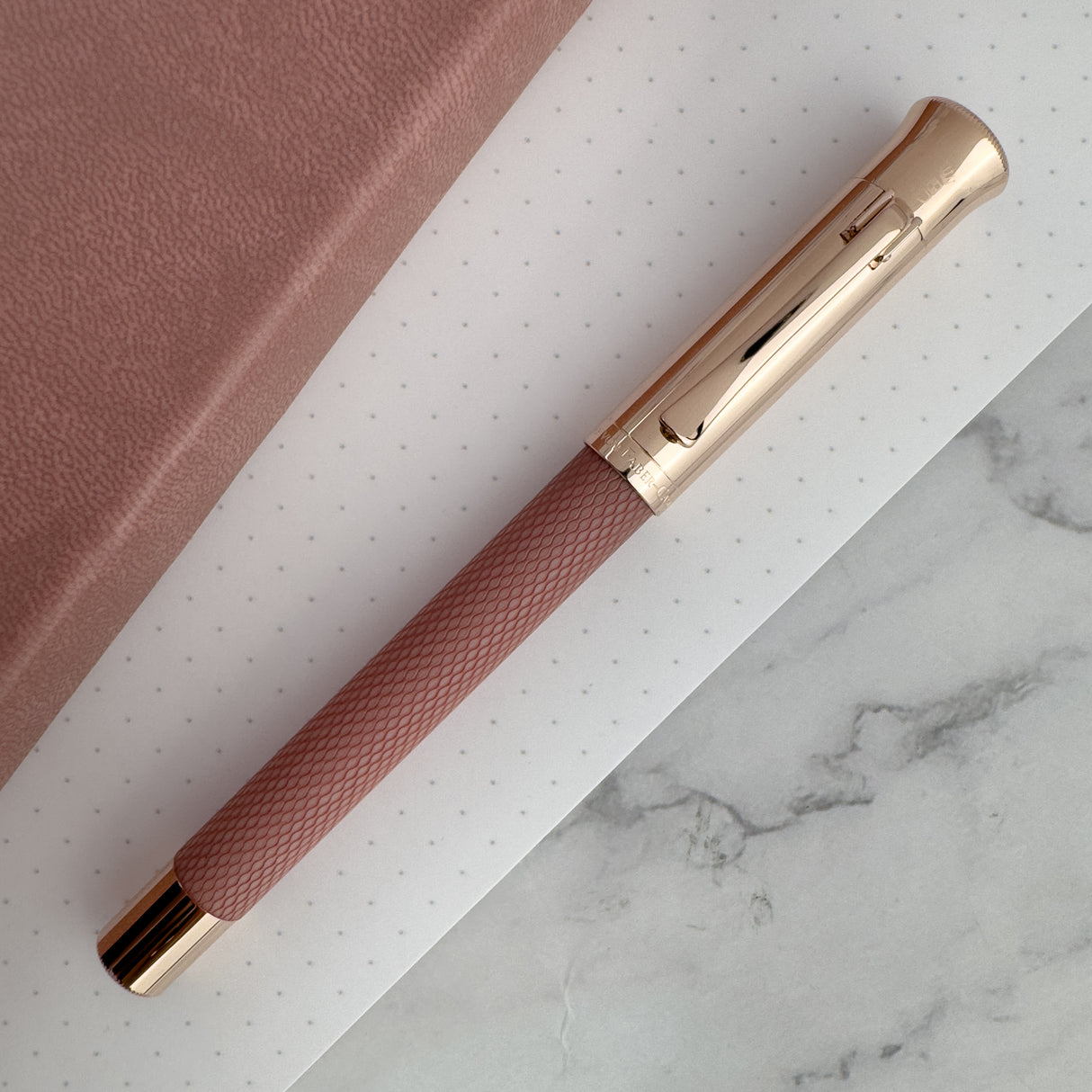 Graf von Faber-Castell Guilloche Fountain Pen - Rose