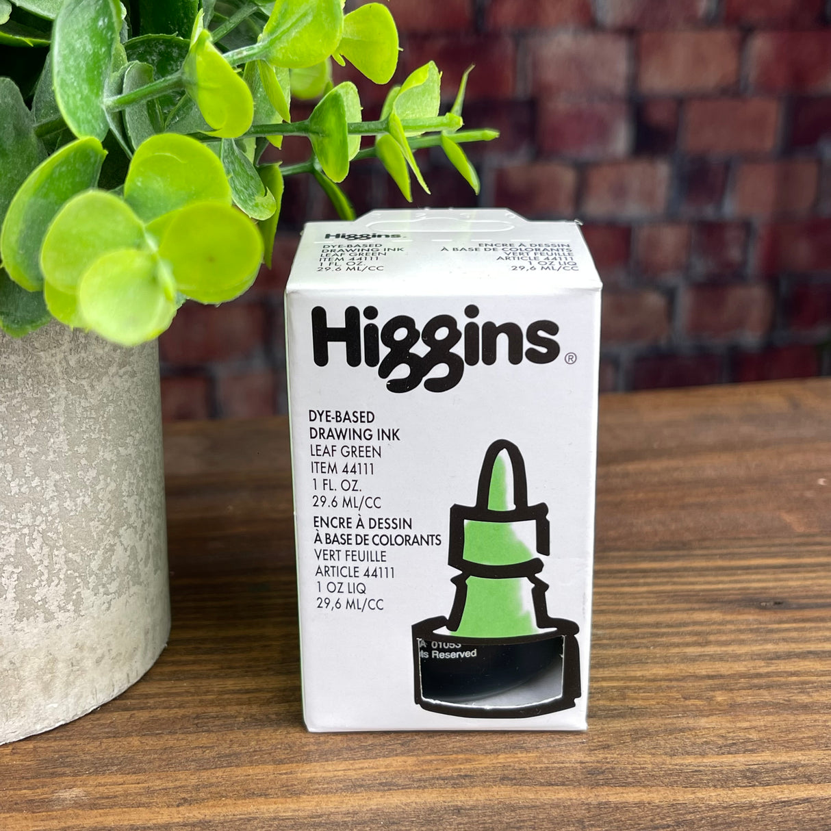 Higgins Dye Based Leaf Green - 30ml Bottled Ink