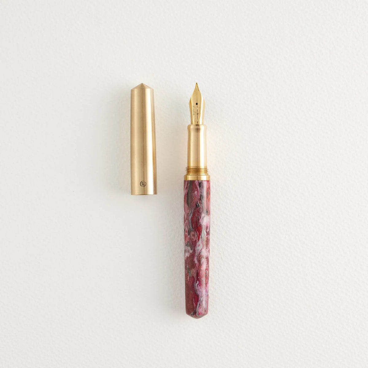 Tom's Studio Studio Handmade Fountain Pen - Fabreco Pink Beach
