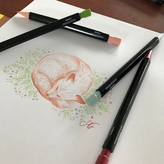 Zebra Zensations Colored Mechanical Pencil