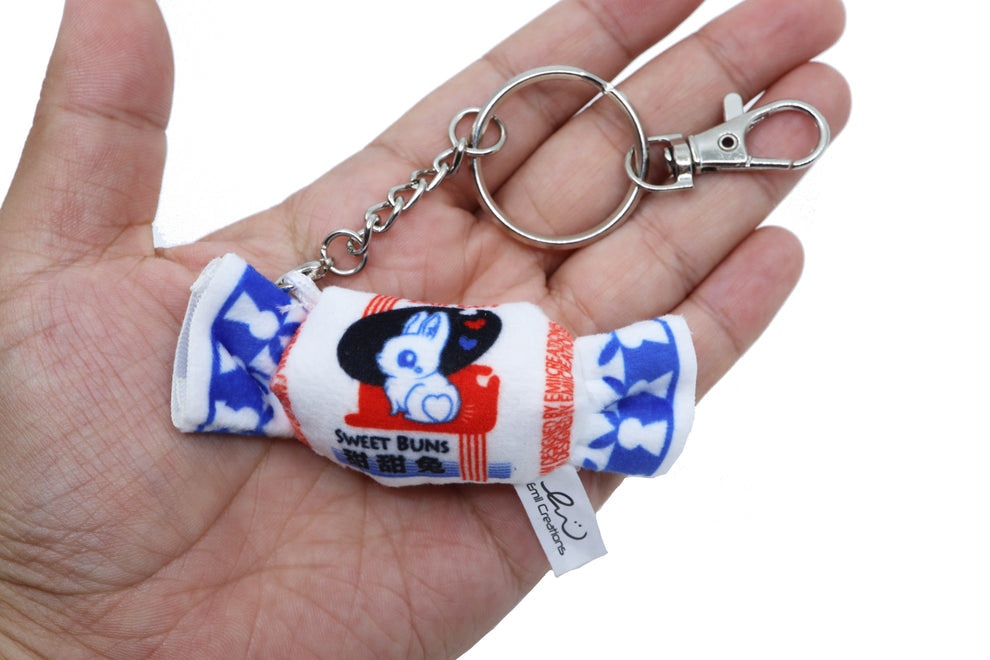 Tiny Sweet Bunny Candy Plush Key & Bag Charm