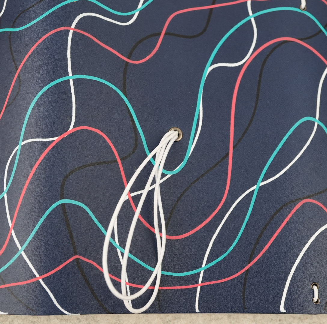 Imperfect Concepts Jasper Leather Notebook - A6 Trifold - Silly String