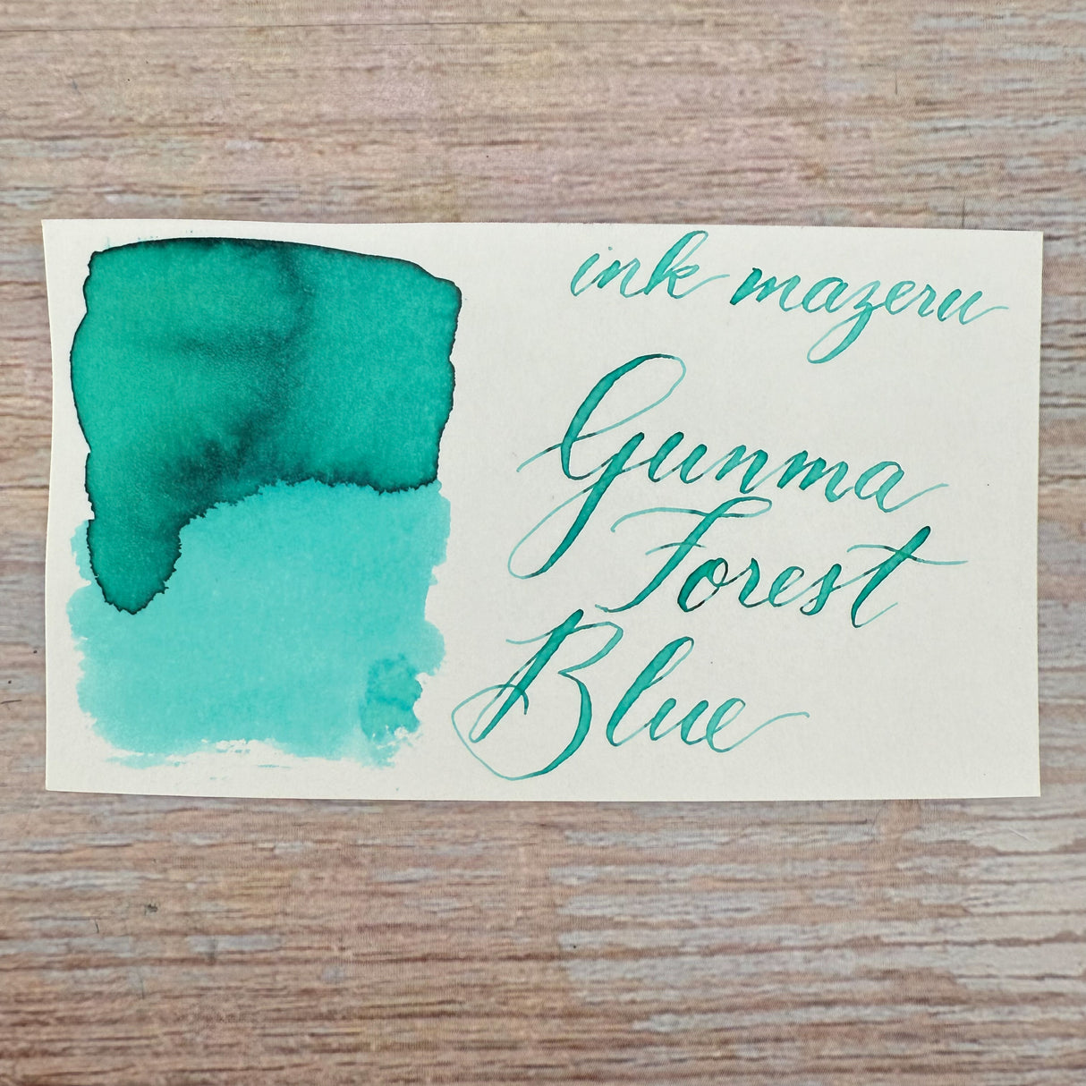 Ink Mazeru 18ml Bottled Ink - Gunma Forest Blue