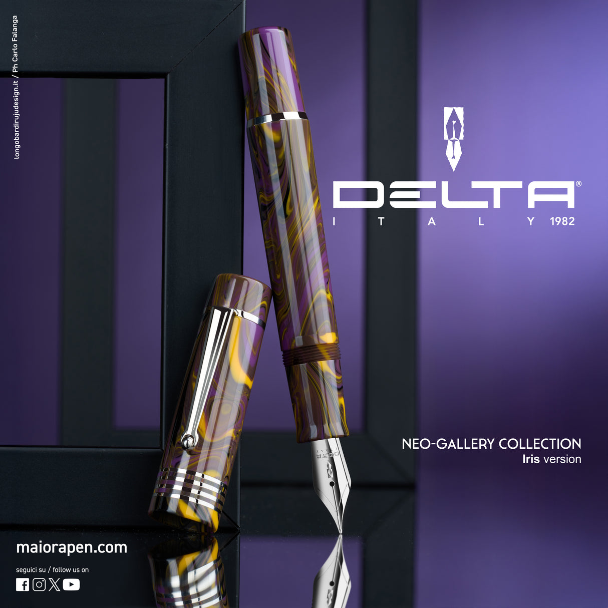 Delta Neo Gallery Rollerball Pen - Iris (Doorbuster)