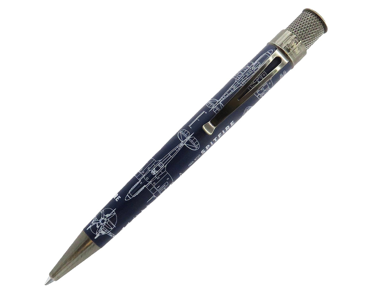 Retro 51 Tornado Rollerball Pen - Imperial War Museums - Spitfire Blueprint