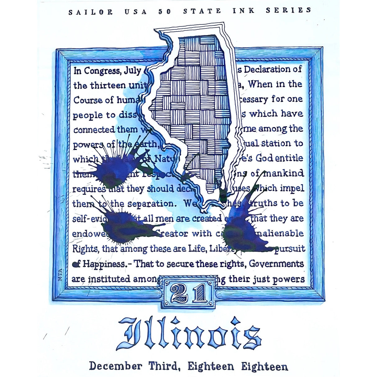 Sailor USA Illinois - 20ml Bottled Ink