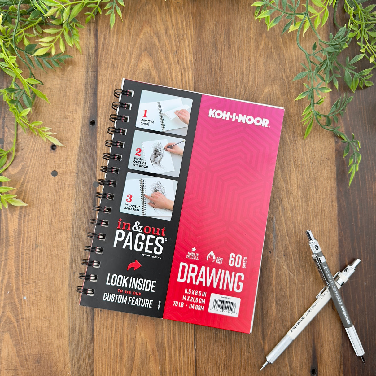 KOH-I-NOOR In & Out Drawing Pad (5.5" x 8.5")