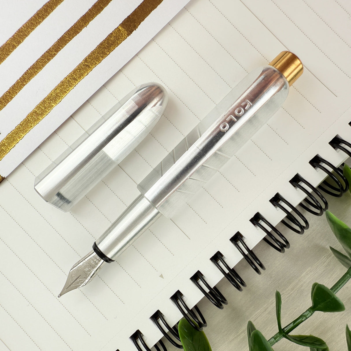 Kolo Tino Fountain Pen - Raw Aluminum