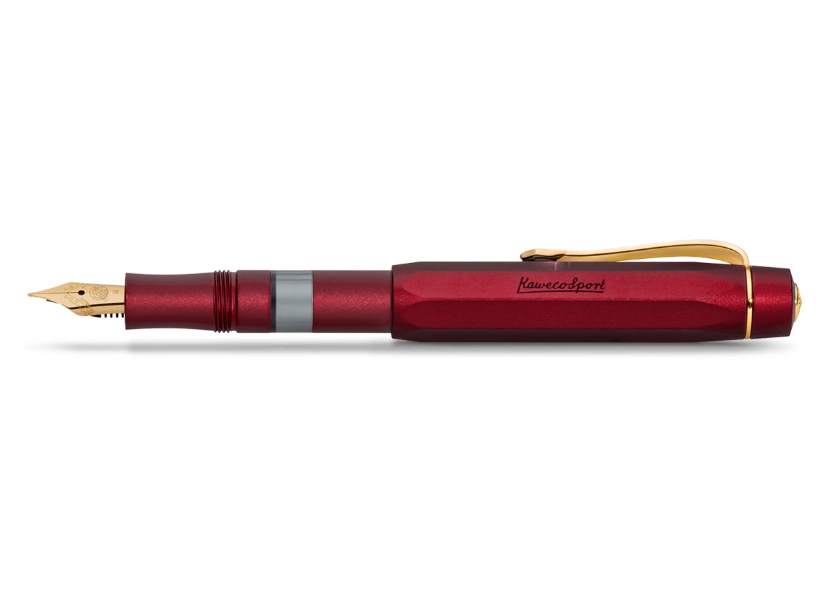 Kaweco Piston AL Sport Fountain Pen - Bordeaux