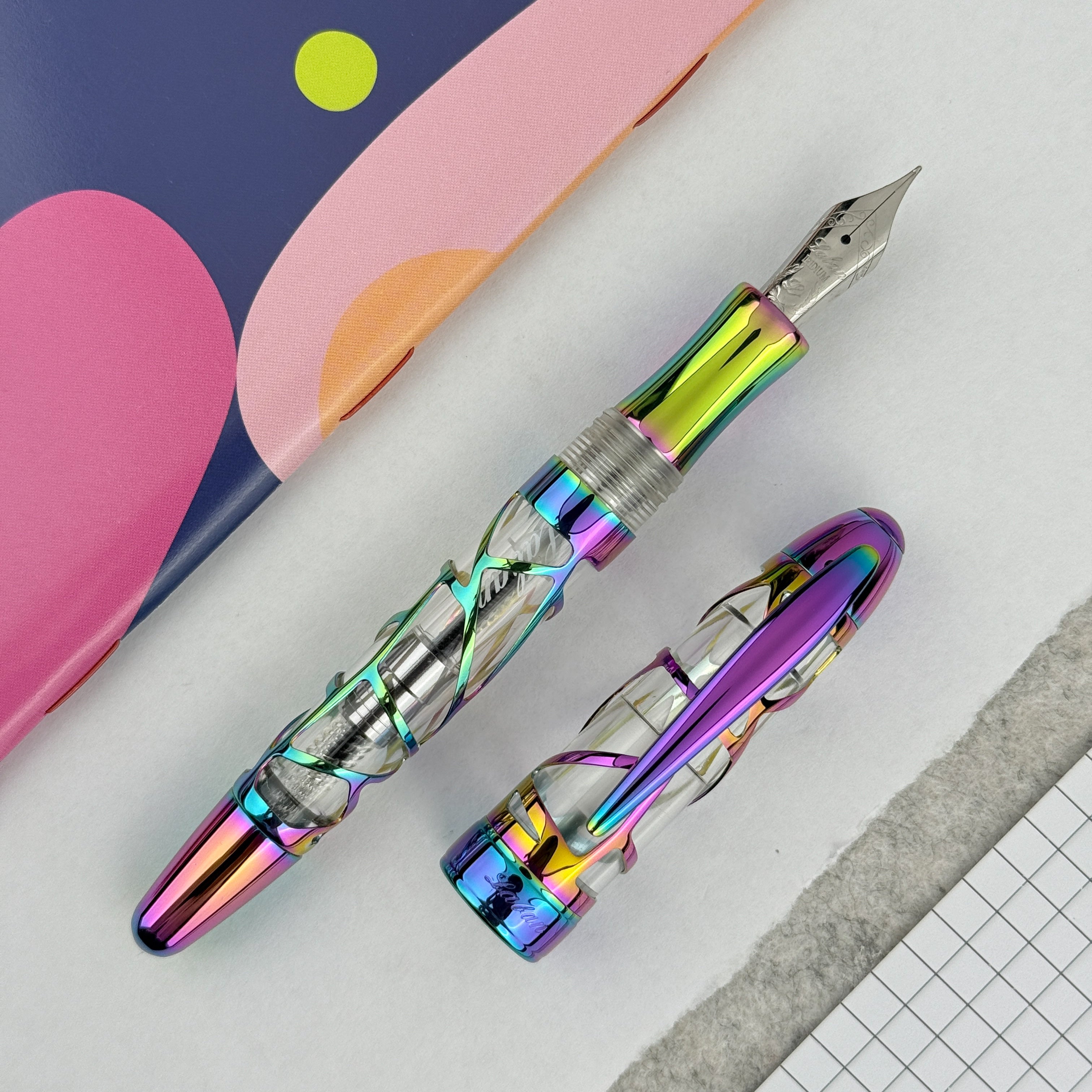 Laban Skeleton Fountain Pen - Rainbow – Atlas Stationers