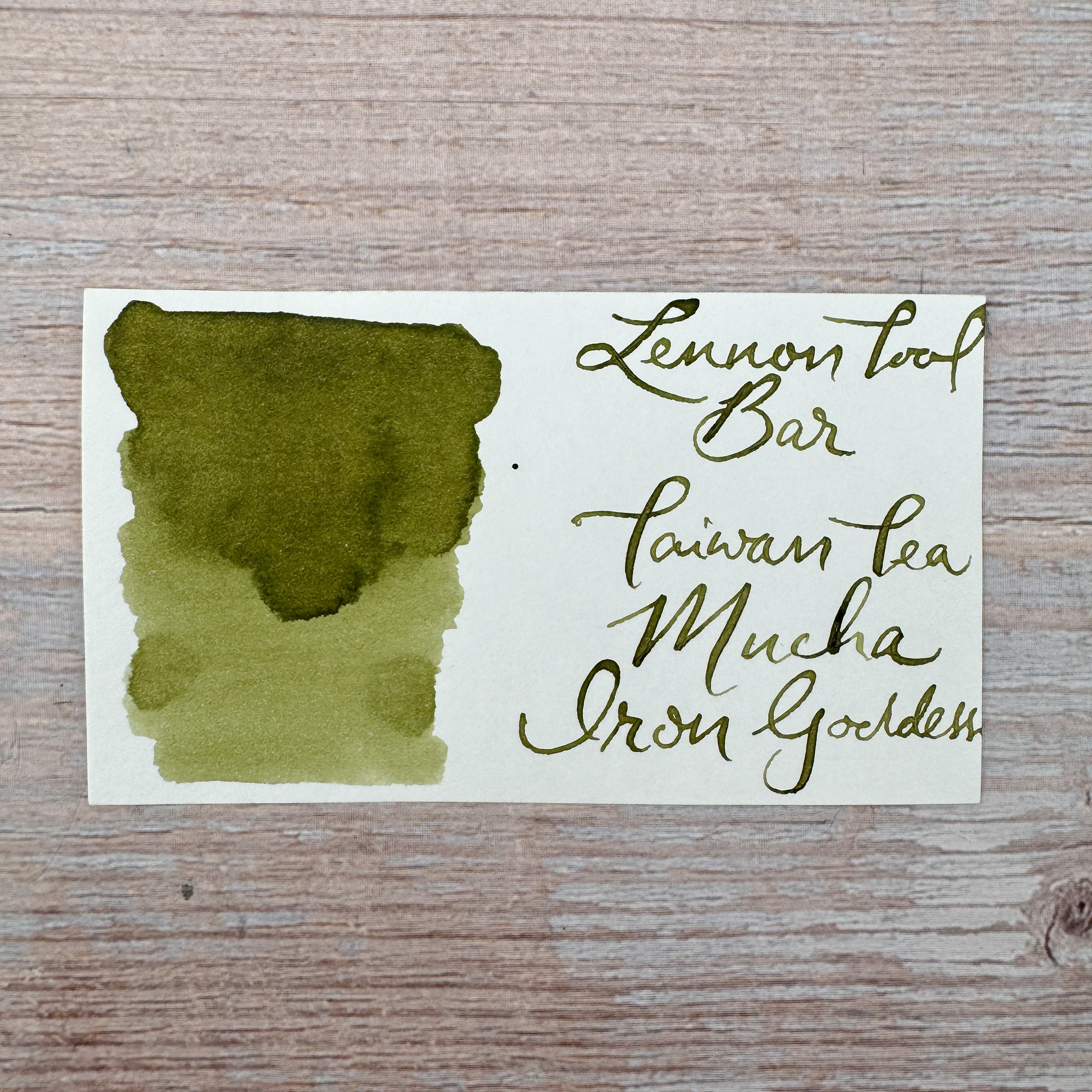 Lennon Tool Bar Muzha Tieguanyin Tea - 35ml Bottled Ink – Atlas