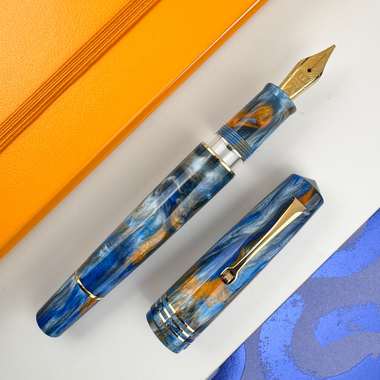 Leonardo Momento Momento Zero Grande 2.0 Fountain Pen - Ocean Sunrise