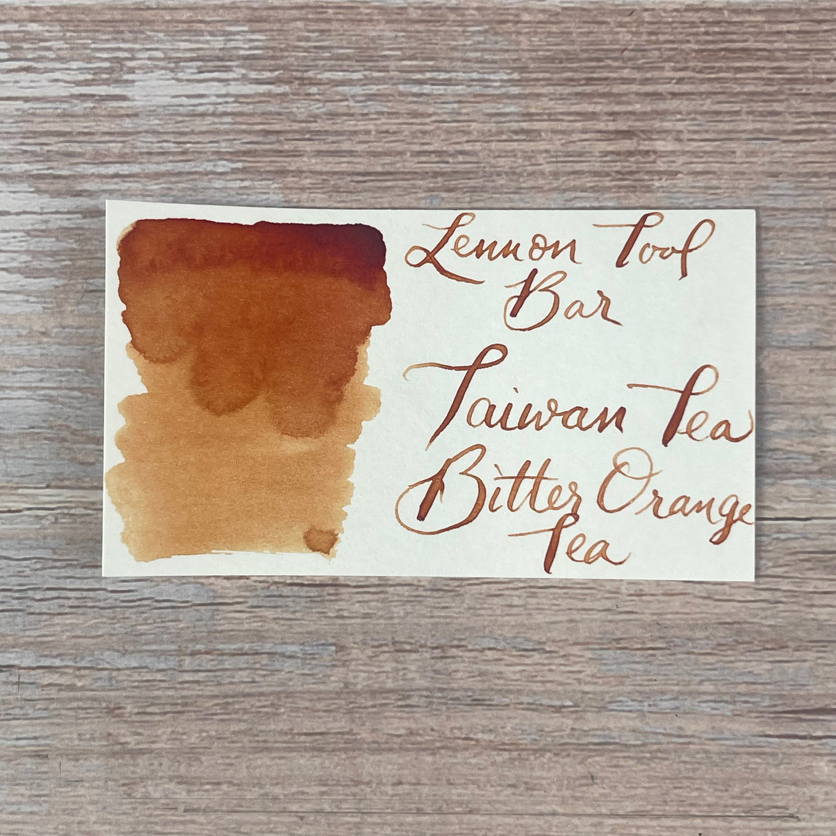 Lennon Tool Bar Bitter Orange Tea - 35ml Bottled Ink