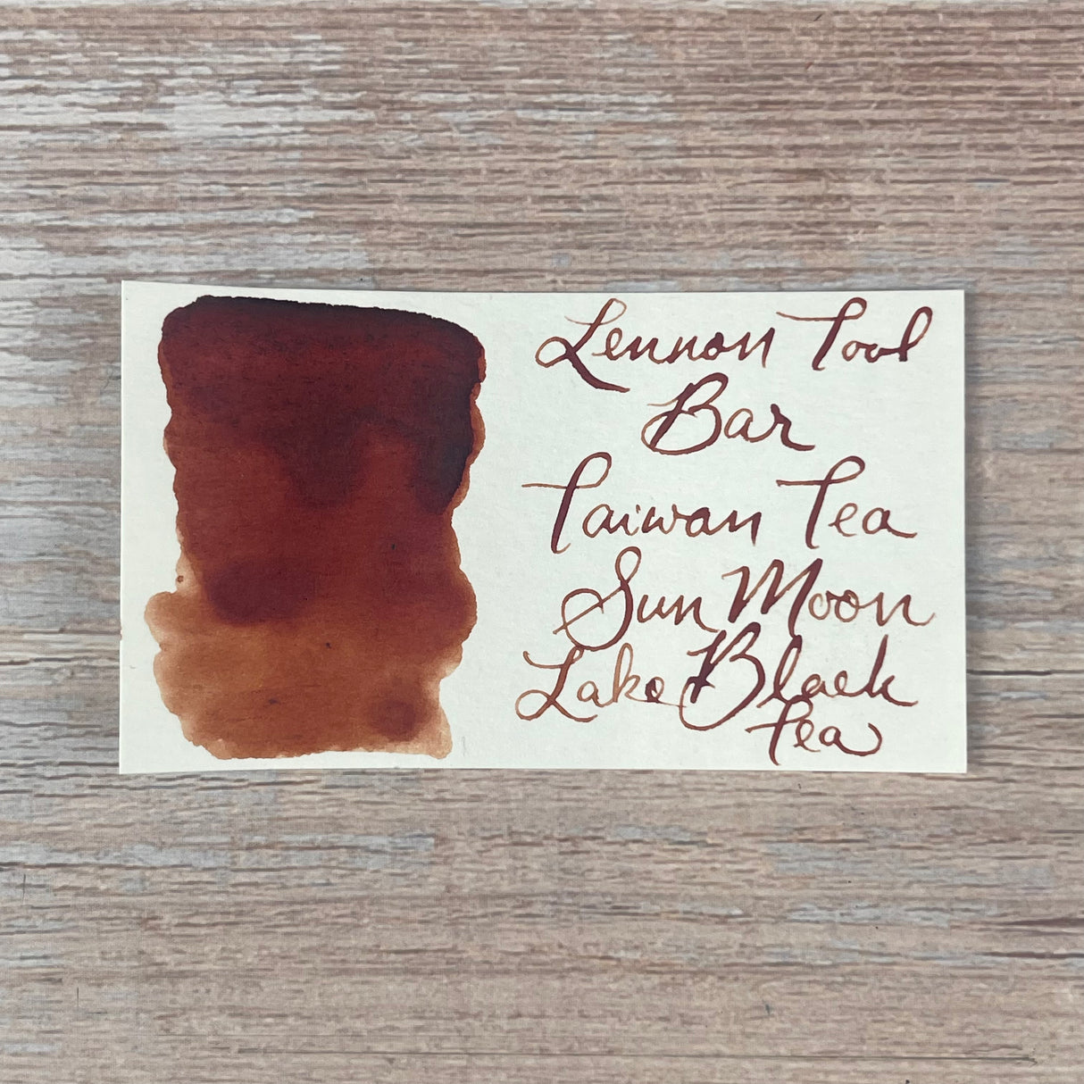 Lennon Tool Bar Sun Moon Lake Ruby Black Tea - 35ml Bottled Ink