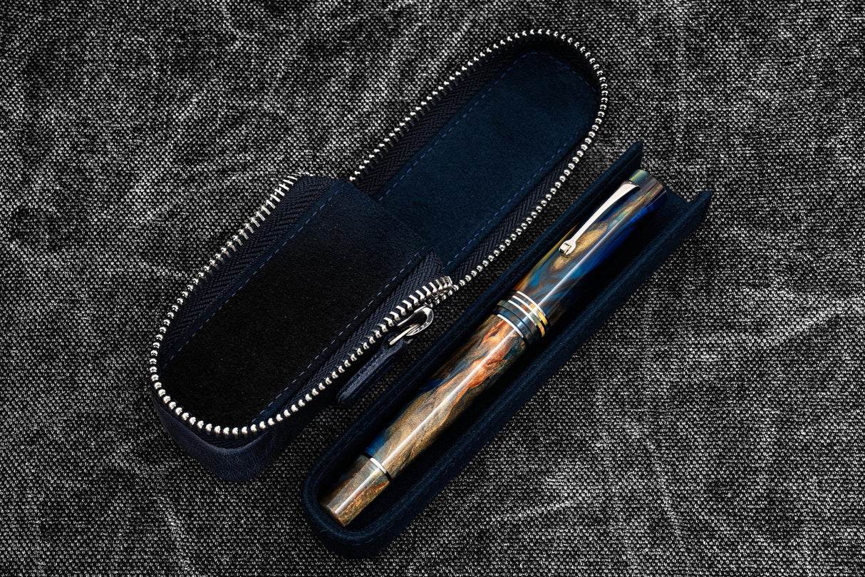 Galen Leather Zippered Magnum Opus Single Hard Case