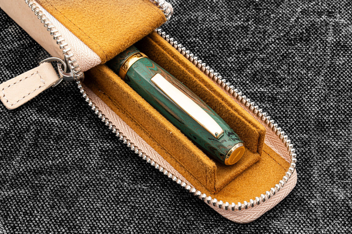 Galen Leather Zippered Magnum Opus Single Hard Case